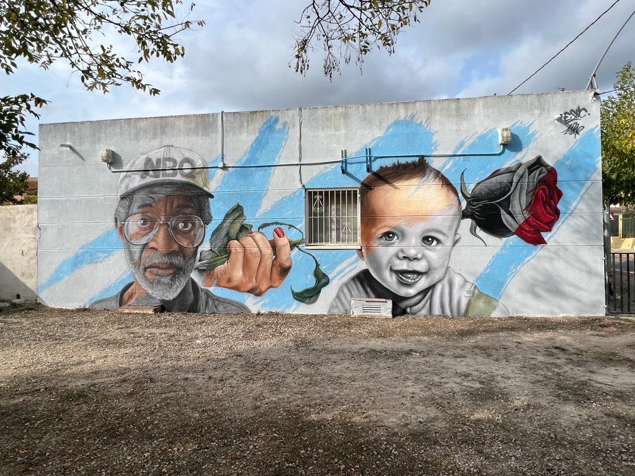 Mural la línea de la vida