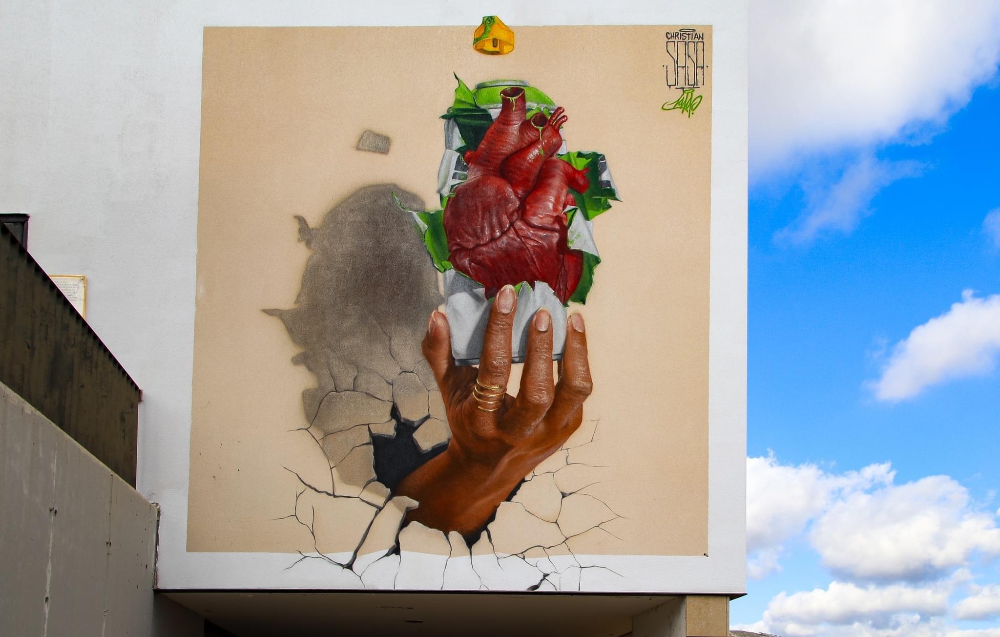 Mural del cor a colors