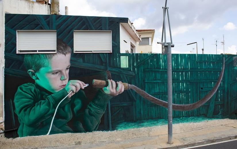 Mural "Conectando con el pasado